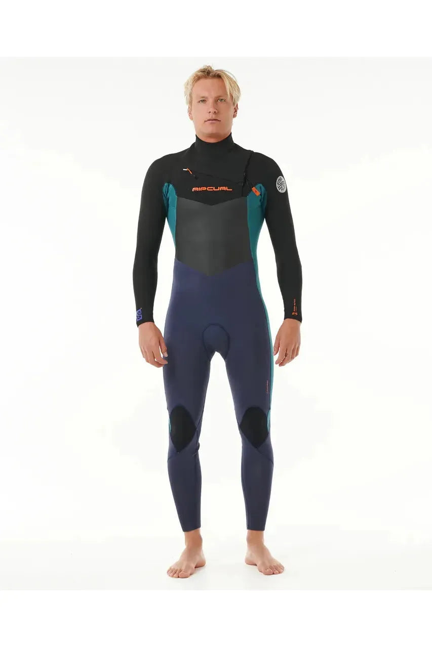 Rip Curl Dawn Patrol Chest Zip 4/3 GB Steamer Wetsuit Purple Night